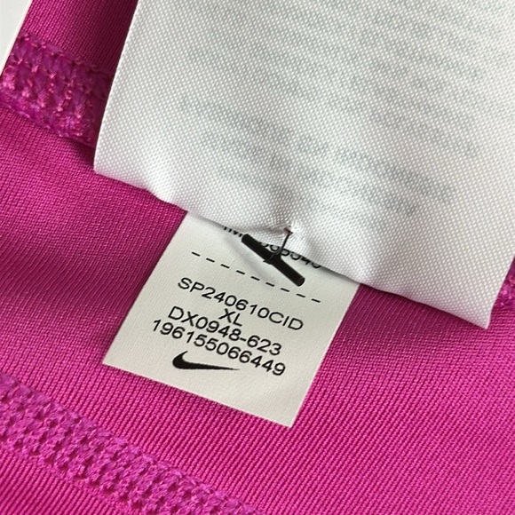 Nike Fast Dri Fit Tight Fit Mid Rise 7/8 Length Leggings Pink XLarge $70 NWT - Picture 10 of 16